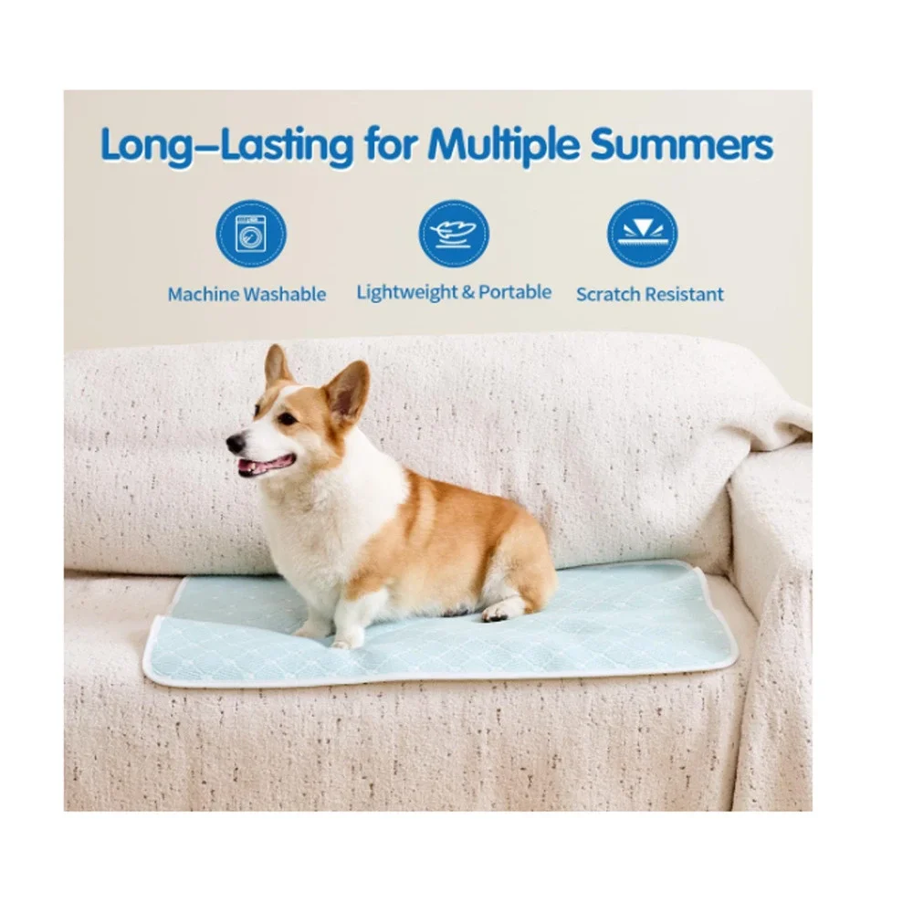 Cooling Mat for Dogs and Cats Summer Pet Instant Cooling Pad Cold Bed Medium New